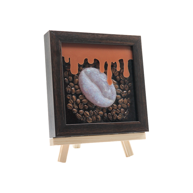 Amber kaffesimuleringskonstlampa - lampa kiss kaffedoft
