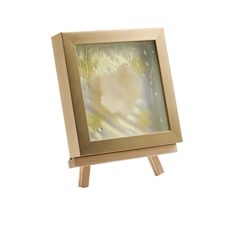 Fyrkantig ljusgul lönnlöv Art Light - Maple Frost