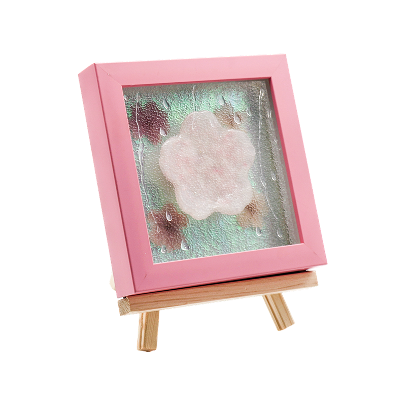 Gul träram Cherry Blossom Art Lamp-Yozakura Rain