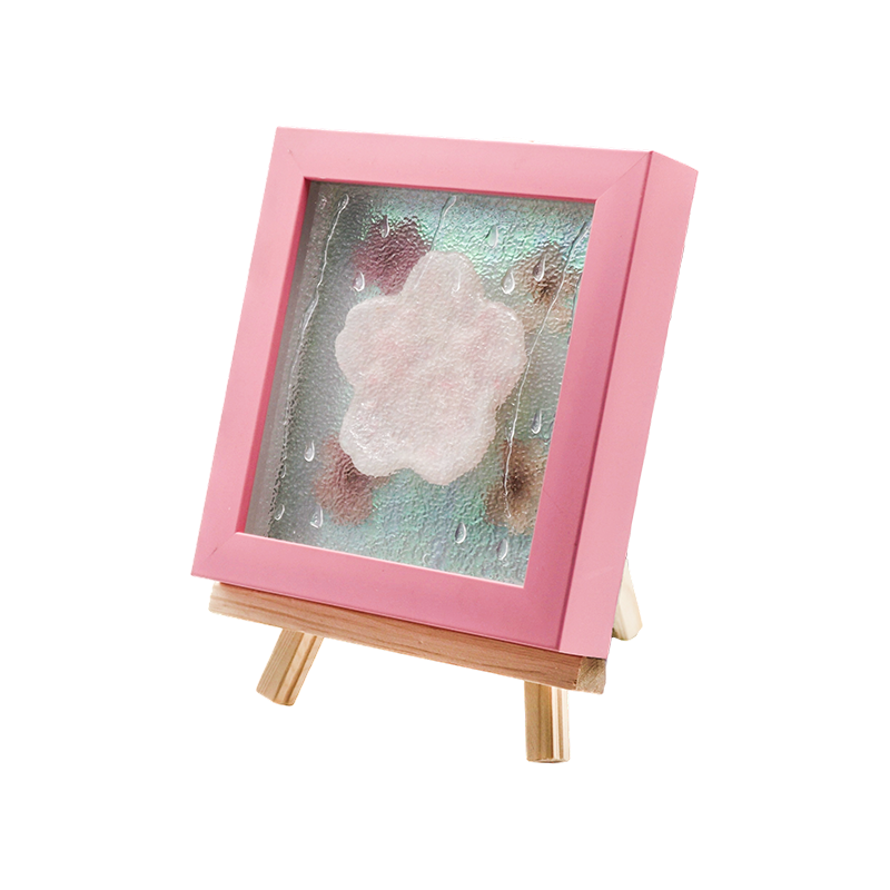 Gul träram Cherry Blossom Art Lamp-Yozakura Rain