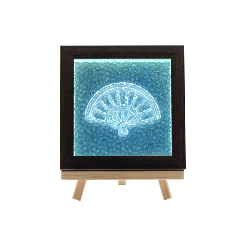 Japansk fläktmönster kristalllampa-japansk Feng Shui Chant