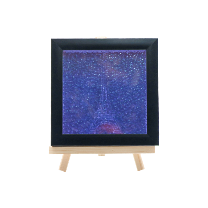 Azurblå Eiffeltorn texturerad kristallkrona - Phantom Tower