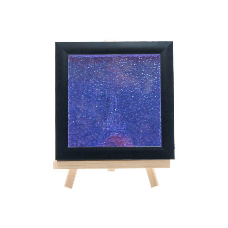 Azurblå Eiffeltorn texturerad kristallkrona - Phantom Tower