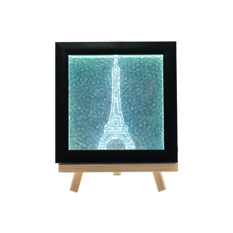 Azurblå Eiffeltorn texturerad kristallkrona - Phantom Tower