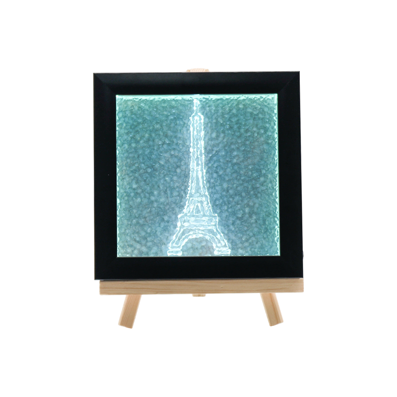 Azurblå Eiffeltorn texturerad kristallkrona - Phantom Tower