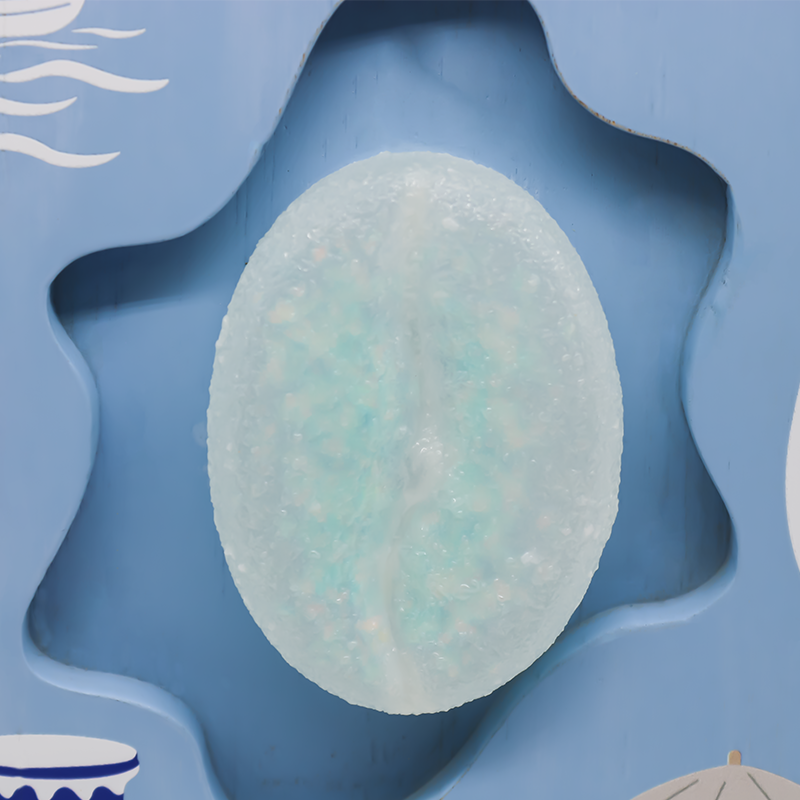 Ocean Wind Turing Coffee Bean Relief Träkonstlampa-Light of Love Sea