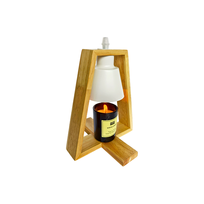 Minimalistisk träljusvärmarlampa - Warm Isle