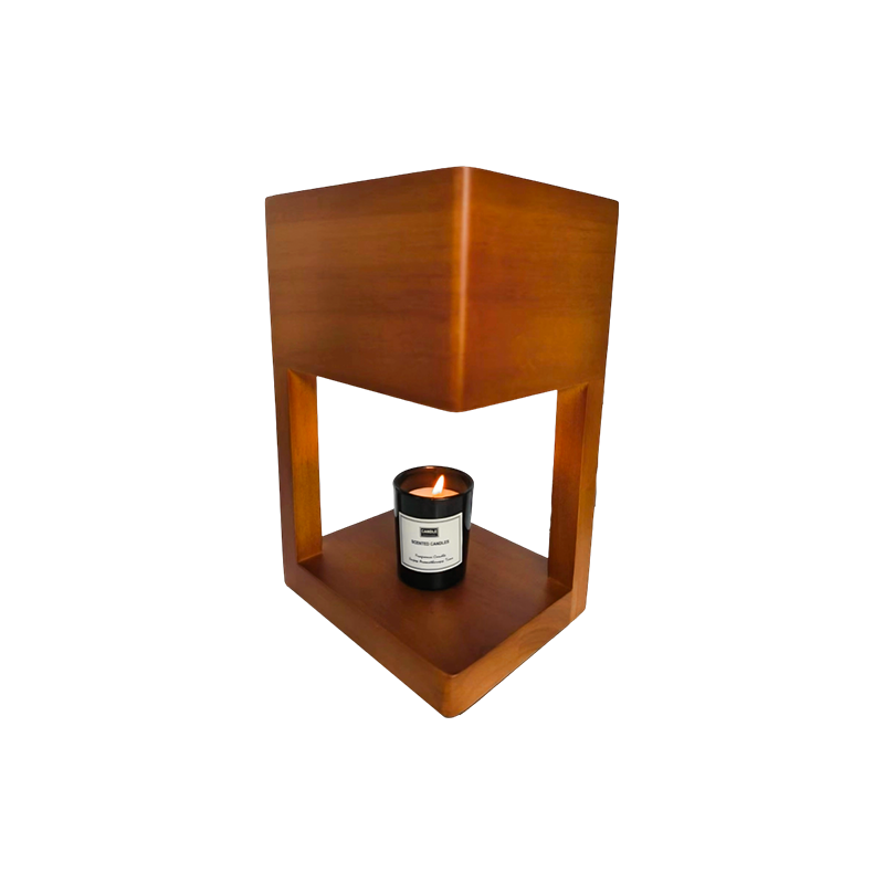 Ljusvärmare Lampa Med Enkel Geometrisk Ram - Tyst hörn