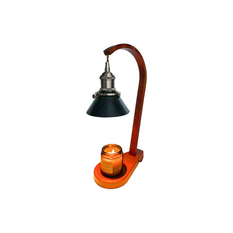 Ljusvärmare Lampa Med Svart Kon Skärm - Veil Light