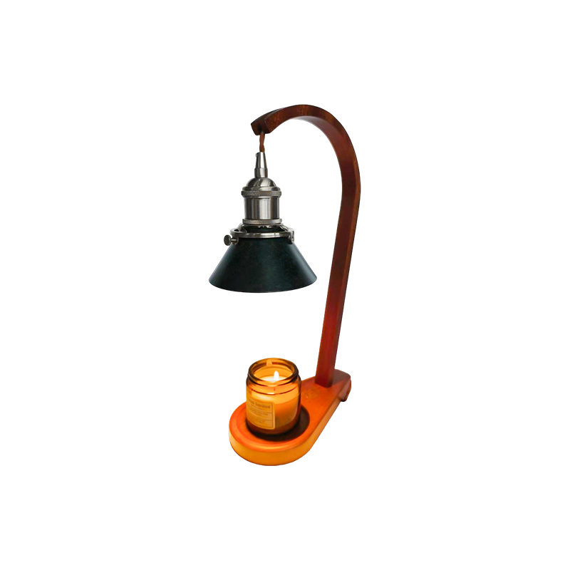 Ljusvärmare Lampa Med Svart Kon Skärm - Veil Light